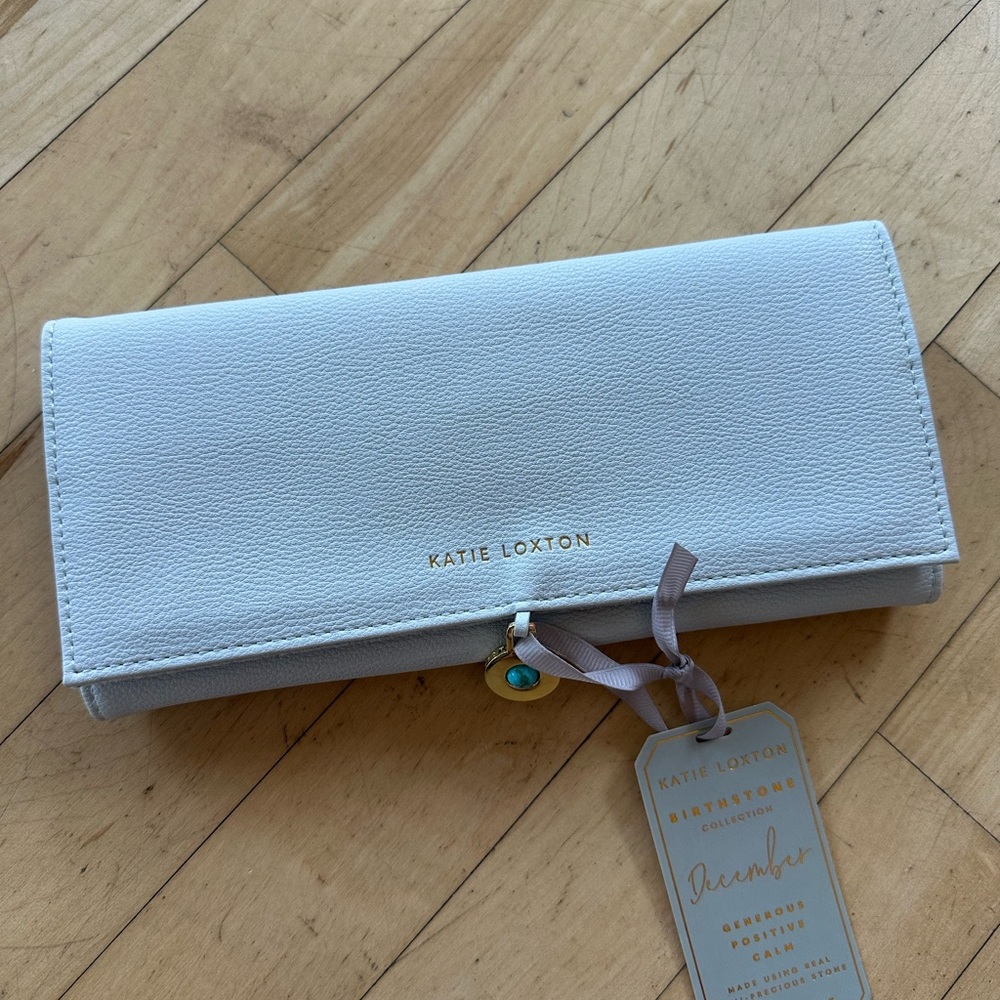 December Travel Jewelry Roll with Turquoise Stone